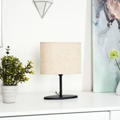 Lampes En Tissu-hofstein Lampe de table Oilinki Noir, 1 lumière