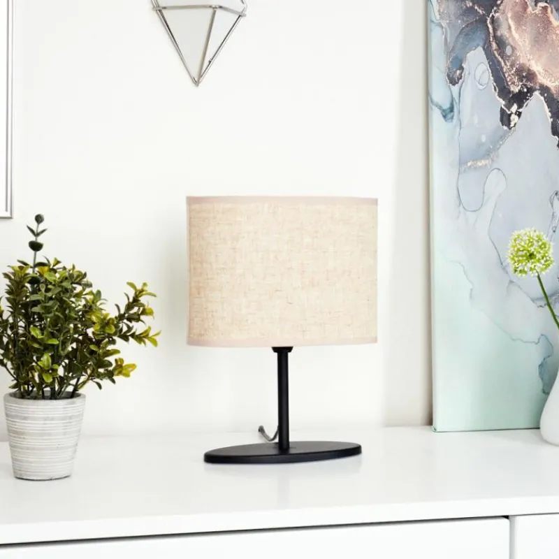 Lampes En Tissu-hofstein Lampe de table Oilinki Noir, 1 lumière