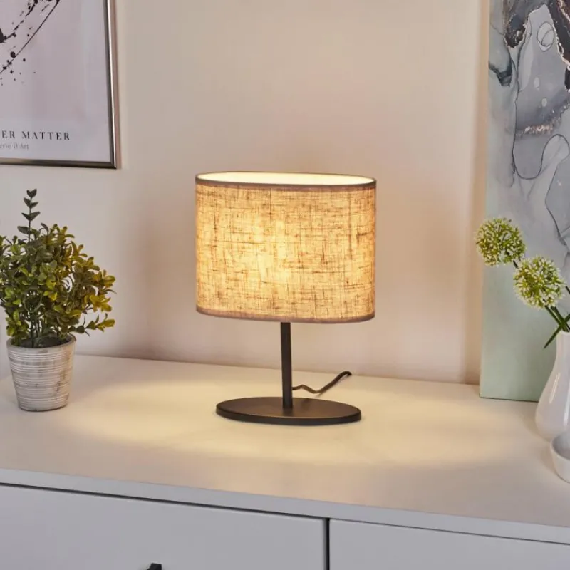 Lampes En Tissu-hofstein Lampe de table Oilinki Noir, 1 lumière