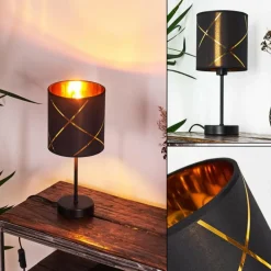 Lampes En Tissu-hofstein Lampe de table Opatija Noir, 1 lumière