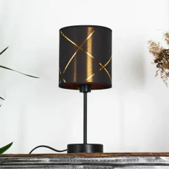 Lampes En Tissu-hofstein Lampe de table Opatija Noir, 1 lumière