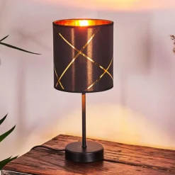 Lampes En Tissu-hofstein Lampe de table Opatija Noir, 1 lumière