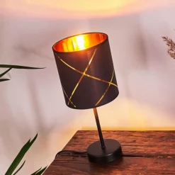 Lampes En Tissu-hofstein Lampe de table Opatija Noir, 1 lumière