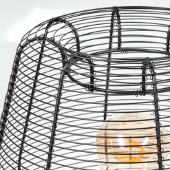 Lampes Industrielles-hofstein Lampe de table Oravi Noir, 1 lumière