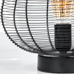 Lampes Industrielles-hofstein Lampe de table Oravi Noir, 1 lumière