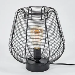 Lampes Industrielles-hofstein Lampe de table Oravi Noir, 1 lumière