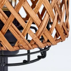 Style Boho-Chic-hofstein Lampe de table Otta Noir, 1 lumière