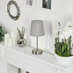 Lampes En Tissu-hofstein Lampe de table Paao Nickel mat, 1 lumière