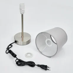 Lampes En Tissu-hofstein Lampe de table Paao Nickel mat, 1 lumière