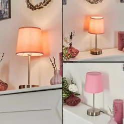 Lampes En Tissu-hofstein Lampe de table Paao Nickel mat, 1 lumière