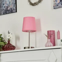 Lampes En Tissu-hofstein Lampe de table Paao Nickel mat, 1 lumière