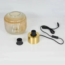 hofstein Lampe de table Paeni Ambre, 1 lumière