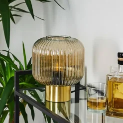 hofstein Lampe de table Paeni Ambre, 1 lumière