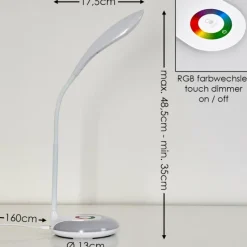 hofstein Lampe de table Paphos LED Blanc, 1 lumière, Changeur de couleurs