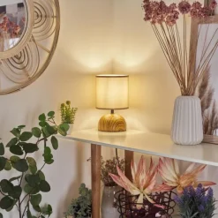 Lampes En Tissu-hofstein Lampe de table Passila Couleur bois, 1 lumière