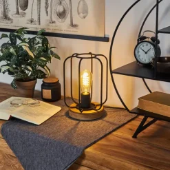 Lampes Vintages & Rétros-hofstein Lampe de table Pasteur Écru, Noir, 1 lumière