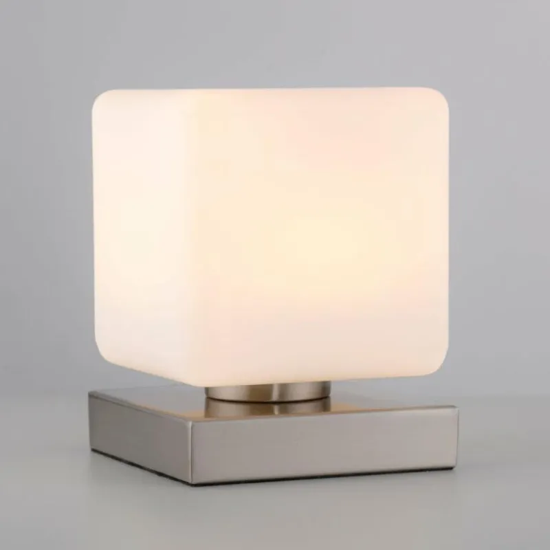 Luminaires Paul Neuhaus Lampe de table Paul Neuhaus DADOA LED Acier brossé, 1 lumière