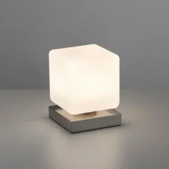 Luminaires Paul Neuhaus Lampe de table Paul Neuhaus DADOA LED Acier brossé, 1 lumière