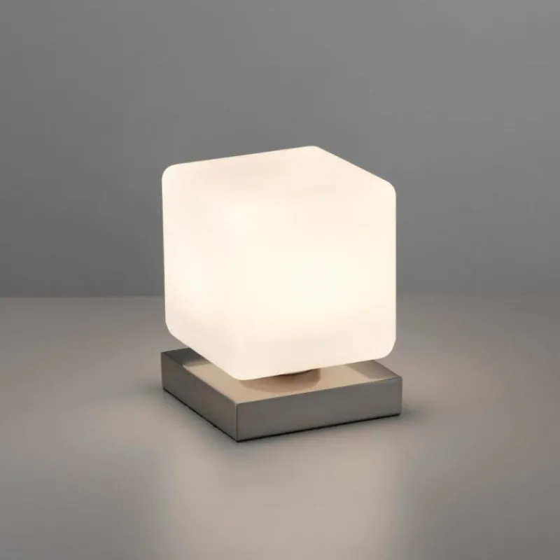 Luminaires Paul Neuhaus Lampe de table Paul Neuhaus DADOA LED Acier brossé, 1 lumière