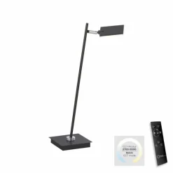 Luminaires Paul Neuhaus Lampe de table Paul Neuhaus PURE-MIRA LED Noir, 1 lumière, Télécommandes* Éclairage Led