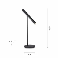 Luminaires Paul Neuhaus Lampe de table Paul Neuhaus PURE-TUTUA LED Noir, 1 lumière* Éclairage Led