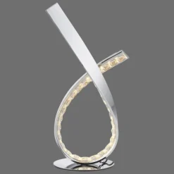 Luminaires Paul Neuhaus Lampe de table Paul Neuhaus BRILLA LED Argenté, 1 lumière* Lampes À Poser