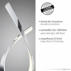 Luminaires Paul Neuhaus Lampe de table Paul Neuhaus LINDA LED Chrome, 1 lumière* Éclairage Led