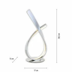 Luminaires Paul Neuhaus Lampe de table Paul Neuhaus LINDA LED Chrome, 1 lumière* Éclairage Led