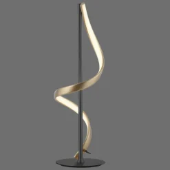 Paul Neuhaus Q-Serie Lampe de table Paul Neuhaus QSWING LED Anthracite, Or, 1 lumière, Télécommandes