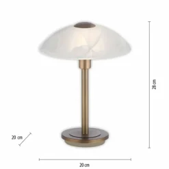 Luminaires Paul Neuhaus Lampe de table Paul Neuhaus ENOVA LED Vieux laiton, 1 lumière