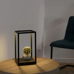 Luminaires Paul Neuhaus Lampe de table Paul-Neuhaus CONTURA LED Noir, 2 lumières* Éclairage Led