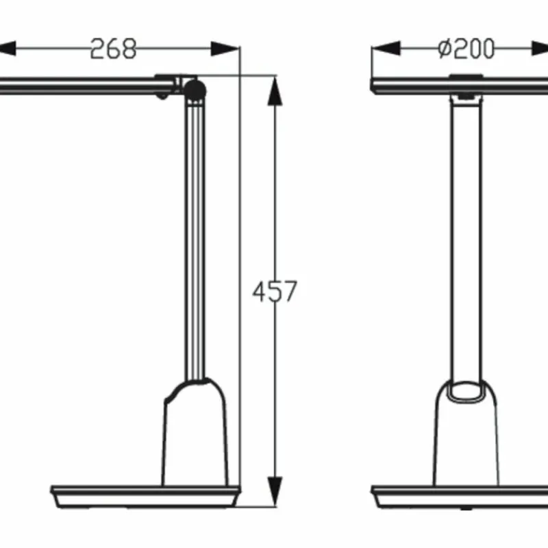Luminaires Philips Lampe de table Philips Einstein LED Gris, 1 lumière* Lampes À Poser