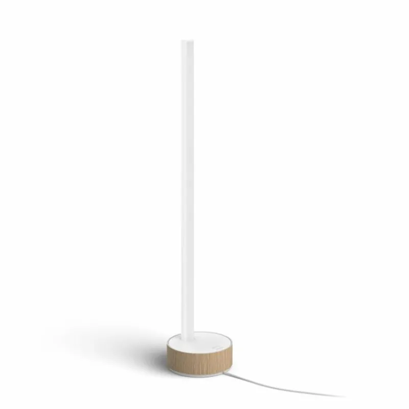 Luminaires Philips Lampe de table Philips Hue Gradient Signe Oak LED Écru, Blanc, 1 lumière