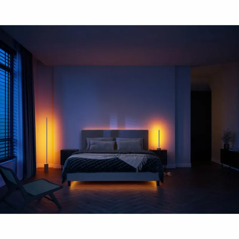 Luminaires Philips Lampe de table Philips Hue Gradient Signe Oak LED Écru, Blanc, 1 lumière