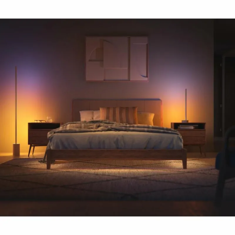 Luminaires Philips Lampe de table Philips Hue Gradient Signe Oak LED Écru, Blanc, 1 lumière