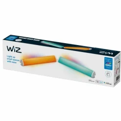 Luminaires Philips Lampe de table Philips WiZ LightBar LED Blanc, 1 lumière, Changeur de couleurs