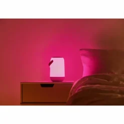 Luminaires Philips Lampe de table Philips WiZ Portable LED Blanc, 1 lumière, Changeur de couleurs