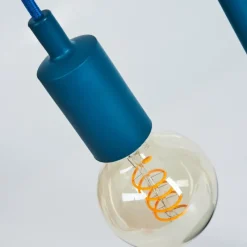 Lampes Vintages & Rétros-hofstein Lampe de table Picmy Bleu, Écru, 1 lumière