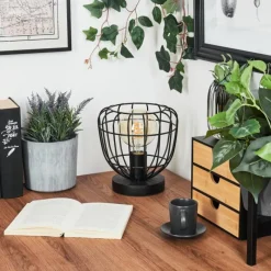 Luminaires Scandinaves-hofstein Lampe de table Piment Noir, 1 lumière