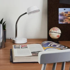 hofstein Lampe de table Pineda LED Chrome, Blanc, 1 lumière