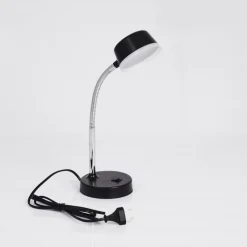 hofstein Lampe de table Pineda LED Chrome, Noir, 1 lumière
