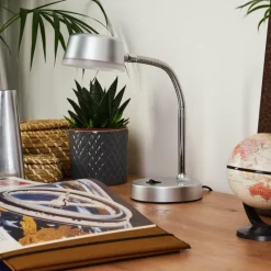 hofstein Lampe de table Pineda LED Chrome, 1 lumière