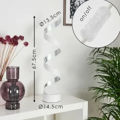 hofstein Lampe de table Pitasch LED Blanc, 1 lumière