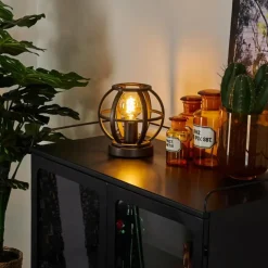 Lampes Industrielles-hofstein Lampe de table Plan Laiton, 1 lumière