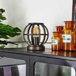 Lampes Industrielles-hofstein Lampe de table Plan Laiton, 1 lumière