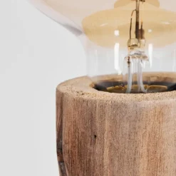 Lampes Vintages & Rétros-hofstein Lampe de table Pozos Écru, Noir, 1 lumière