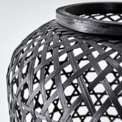 Style Boho-Chic-hofstein Lampe de table Quinto Noir, 1 lumière