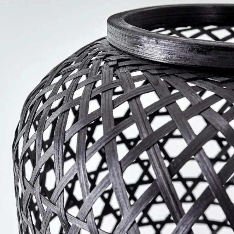 Style Boho-Chic-hofstein Lampe de table Quinto Noir, 1 lumière