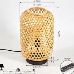 Luminaires Scandinaves-hofstein Lampe de table Quinto Noir, 1 lumière