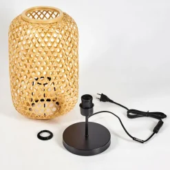 Luminaires Scandinaves-hofstein Lampe de table Quinto Noir, 1 lumière